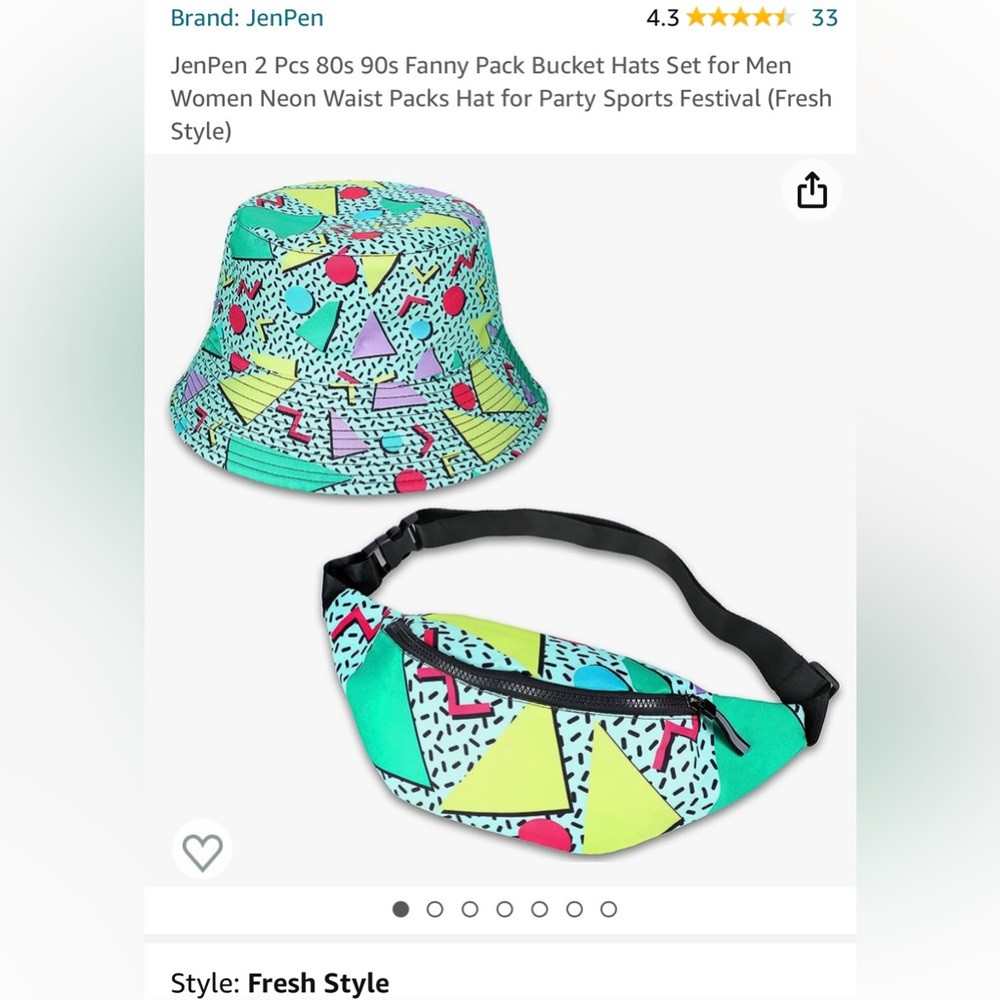 Throwback Fanny Pack & Bucket Hat